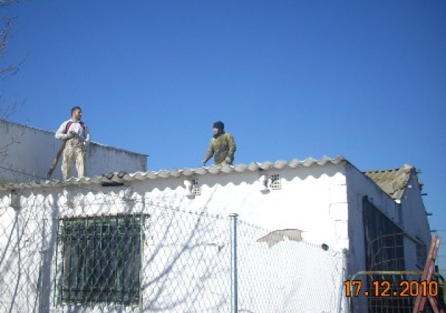 Dachreparatur in Villarrobledo 2010