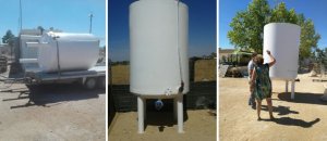 Wassertanks für die Albergue